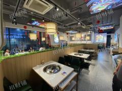 写字楼公寓楼下 双小区门口 三门头夜宵店 淡季每天3000多 旺季每天7000多