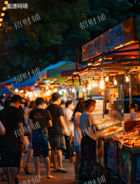 医院旁全新夜市  30个位置出租 租金100到300元包物业费